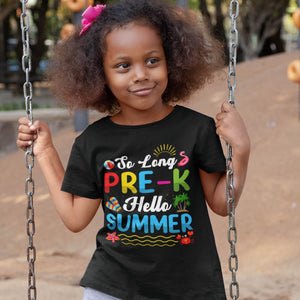 So Long Pre-K Hello Summer Pool Last Day Of School T-Shirt