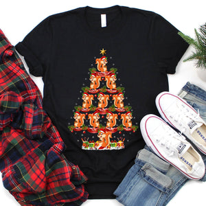 Squirrel Animal Christmas Tree Squirrel Xmas T-Shirt for Men Women Girls Kids