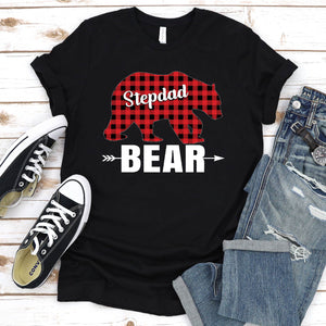 Stepdad Bear Pajama Shirt Stepdad Bear Father's Day T-shirt