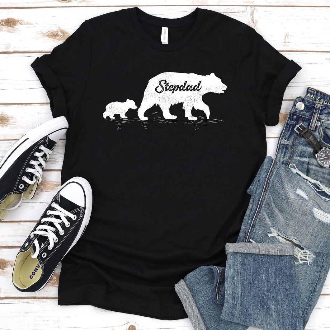 Stepdad Bear Shirt Stepdad Bear Father's Day T-shirt