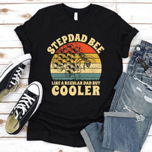 Load image into Gallery viewer, Mens Vintage Stepdad Bee Like A Regular Dad Bees Fathers Day T-Shirt
