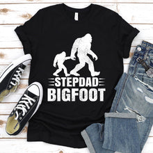 Load image into Gallery viewer, Stepdad Bigfoot Shirt Stepdad Bigfoot Father&#39;s Day T-shirt
