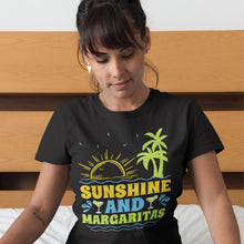 Load image into Gallery viewer, Sunshine And Margaritas Summer Vacation Beach Shirt T-Shirt
