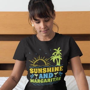 Sunshine And Margaritas Summer Vacation Beach Shirt T-Shirt