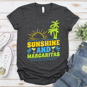 Sunshine And Margaritas Summer Vacation Beach Shirt T-Shirt