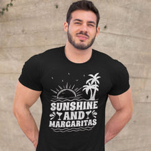 Load image into Gallery viewer, Sunshine And Margaritas Summer Vacation Beach Shirt T-Shirt
