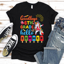 Load image into Gallery viewer, Team Funny Unicorn Goodbye 6th Grade Hello Summer T-Shirt
