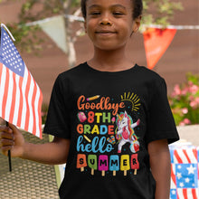 Load image into Gallery viewer, Team Funny Unicorn Goodbye 8th Grade Hello Summer T-Shirt
