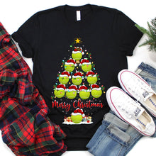 Load image into Gallery viewer, Xmas Lighting Tennis Merry Christmas Tree T-Shirt for Men Women Girl Kids
