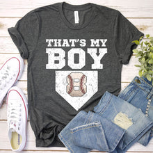 Load image into Gallery viewer, #8 That&#39;s My Boy Baseball Number Shirt-Baseball Mom &amp; Dad Tee
