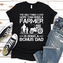 Load image into Gallery viewer, Men&#39;s Funny Farming Tractor Retro Farmer Bonus Dad Father&#39;s Day T-Shirt
