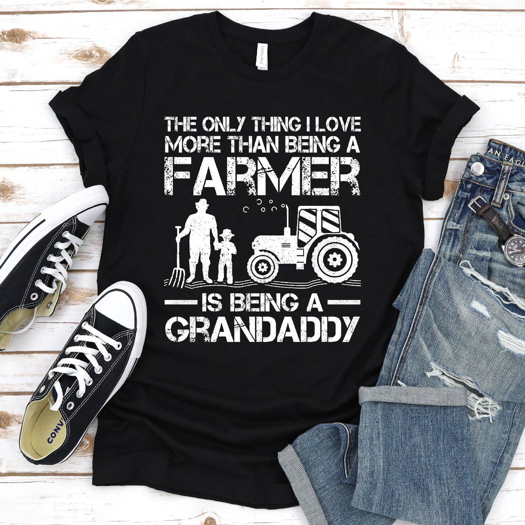 Men's Funny Farming Tractor Retro Farmer Grandaddy Father's Day T-Shirt