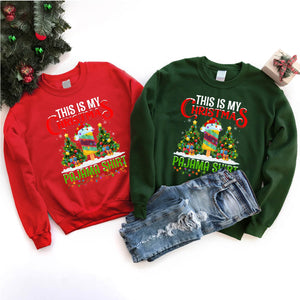 This Is My Christmas Pajama Shirt Lights Ice Cream Christmas T-Shirt