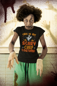 This Is My Scary Chef Costume Halloween Gifts T-Shirt For Men Women