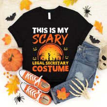 Load image into Gallery viewer, This Is My Scary Legal Secretary Costume Halloween T-Shirt
