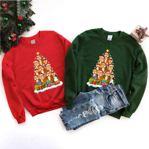 Tiger Animal Christmas Tree Tiger Xmas T-Shirt for Men Women Girls Kids