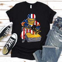 Load image into Gallery viewer, Welder American Flag USA Patriotic Welder Gift T-Shirt
