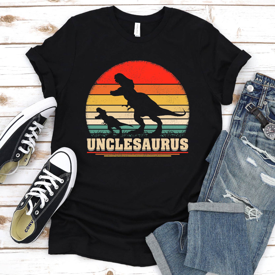 T-Rex Dinosaur Vintage Unclesaurus Dinosaur Uncle Father's Day T-shirt