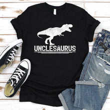 Load image into Gallery viewer, Dinosaur Lover T-Rex Unclesaurus Father&#39;s Day T-shirt
