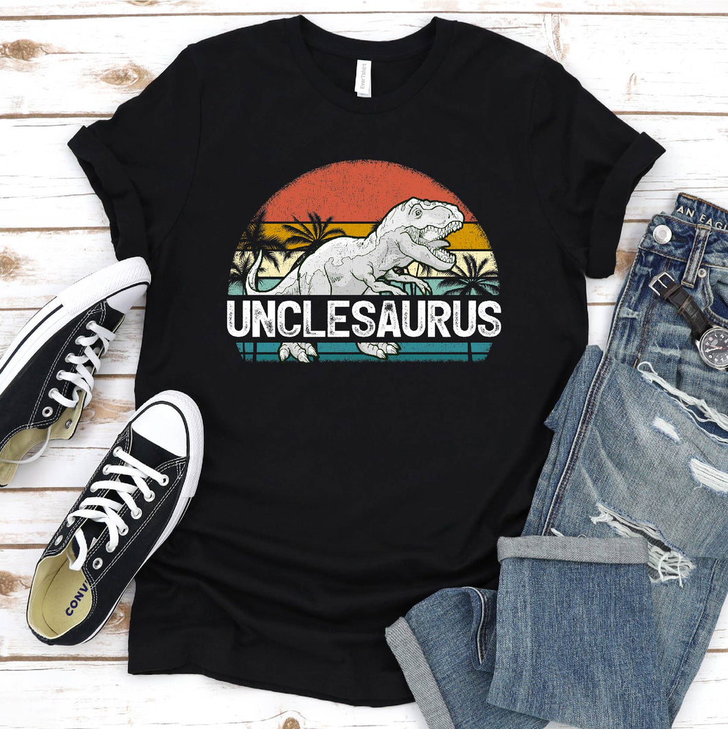 Unclesaurus Vintage T rex Dinosaur Uncle Saurus Father's Day T-shirt