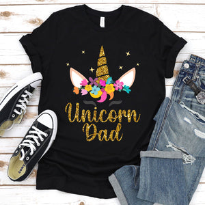 Unicorn Lover Shirt Unicorn Dad Father's Day T-shirt