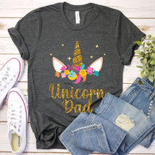 Load image into Gallery viewer, Unicorn Lover Shirt Unicorn Dad Father&#39;s Day T-shirt
