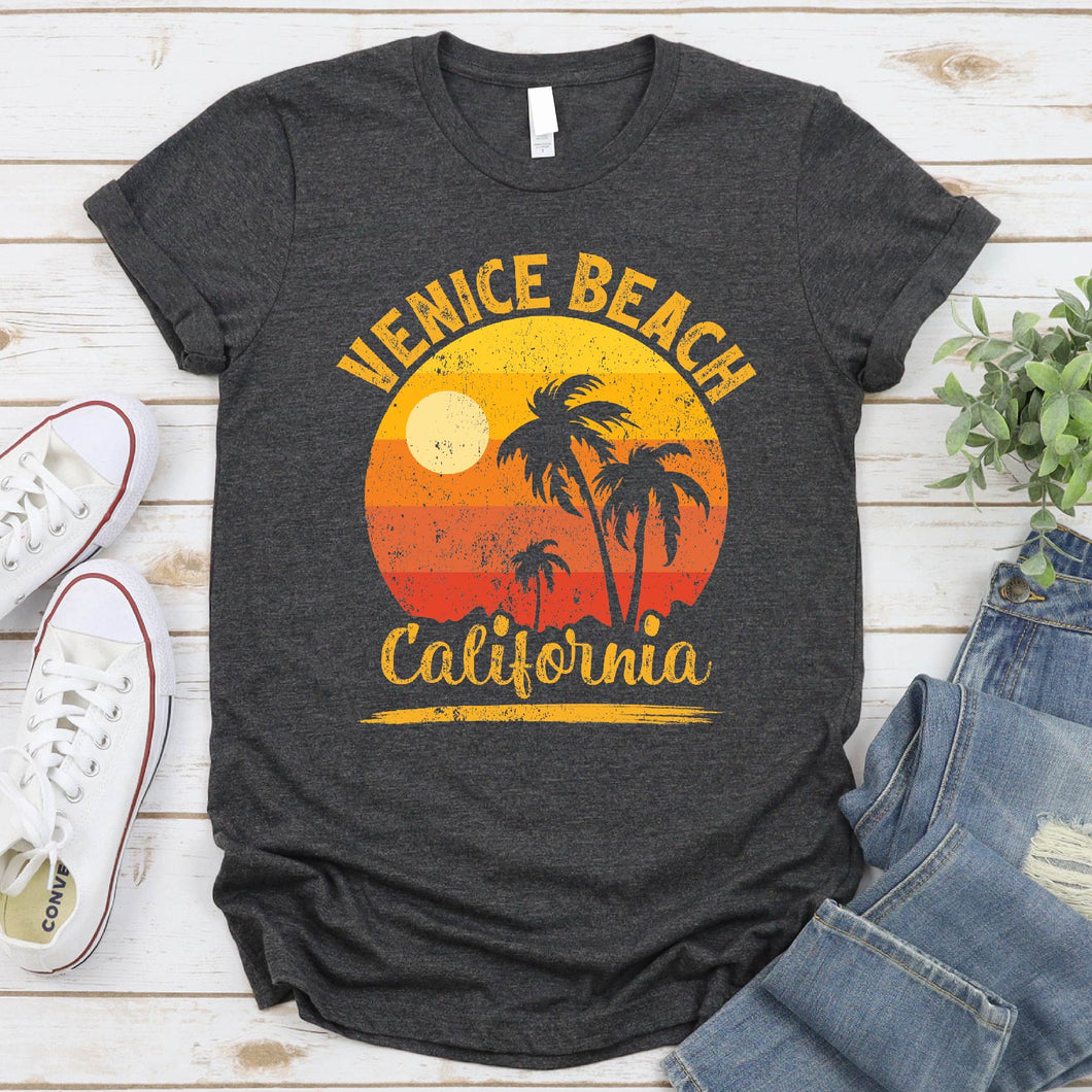 Family Summer Vacation Men Women Girls Venice Beach California T-shirt