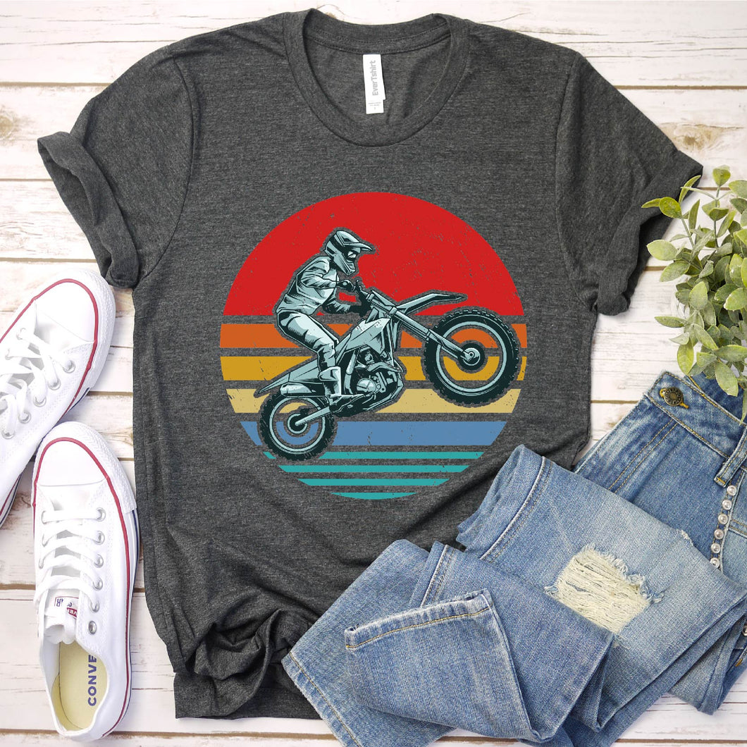 Vintage Motocross Shirt Dirt Bike Enduro Biker Gift Father's Day T-shirt