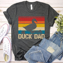 Load image into Gallery viewer, Duck Lover Funny Vintage Duck Dad Father&#39;s Day T-Shirt
