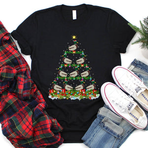 Waterfowl Bird Christmas Tree Shirt Waterfowl Bird Christmas T-Shirt for Men Women