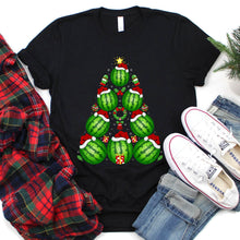 Load image into Gallery viewer, Watermelon Christmas Tree Watermelon Xmas T-Shirt for Men Women Girls Kids
