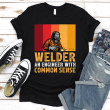 Load image into Gallery viewer, Welder An Engineer Funny Welders Vintage T-Shirt
