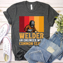 Load image into Gallery viewer, Welder An Engineer Funny Welders Vintage T-Shirt
