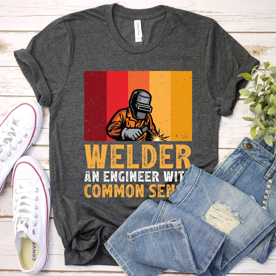 Welder An Engineer Funny Welders Vintage T-Shirt