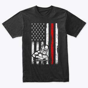 Welder American Flag USA Patriotic Welder T-Shirt