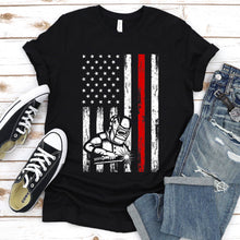 Load image into Gallery viewer, Welder American Flag USA Patriotic Welder T-Shirt
