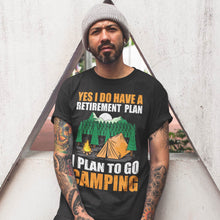 Load image into Gallery viewer, Vintage Retirement Plan Camping T-Shirt
