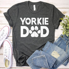Load image into Gallery viewer, Yorkie Dad Ever Shirt Yorkie Dad Father&#39;s Day T-Shirt
