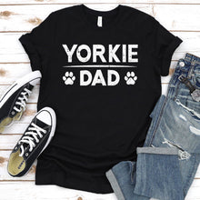 Load image into Gallery viewer, Yorkie Dad Ever Shirt Yorkie Dad Father&#39;s Day T-Shirt
