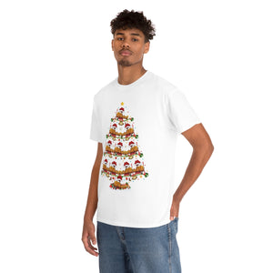 Xmas Lighting Airplane Christmas Tree T-Shirt for Men Women Girl Kids