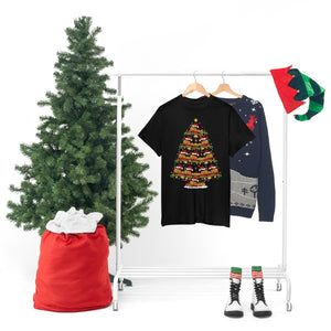 Xmas Lighting Airplane Christmas Tree T-Shirt for Men Women Girl Kids