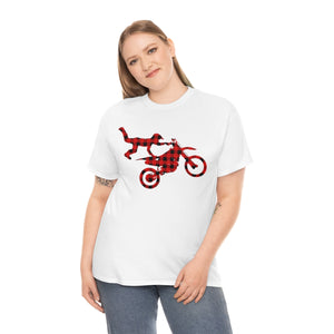 Matching Family Red Buffalo Plaid Motocross Christmas Pajama T-Shirt