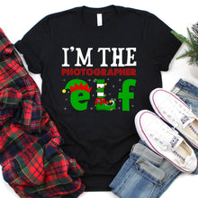 Load image into Gallery viewer, Funny I&#39;m The photography Elf Christmas T-Shirt
