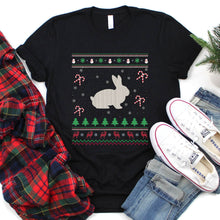 Load image into Gallery viewer, Ugly Rabbit Xmas Sweater Style Santa Rabbit Christmas T-Shirt
