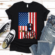 Load image into Gallery viewer, USA Patriotic American Flag Welder Vintage T-Shirt
